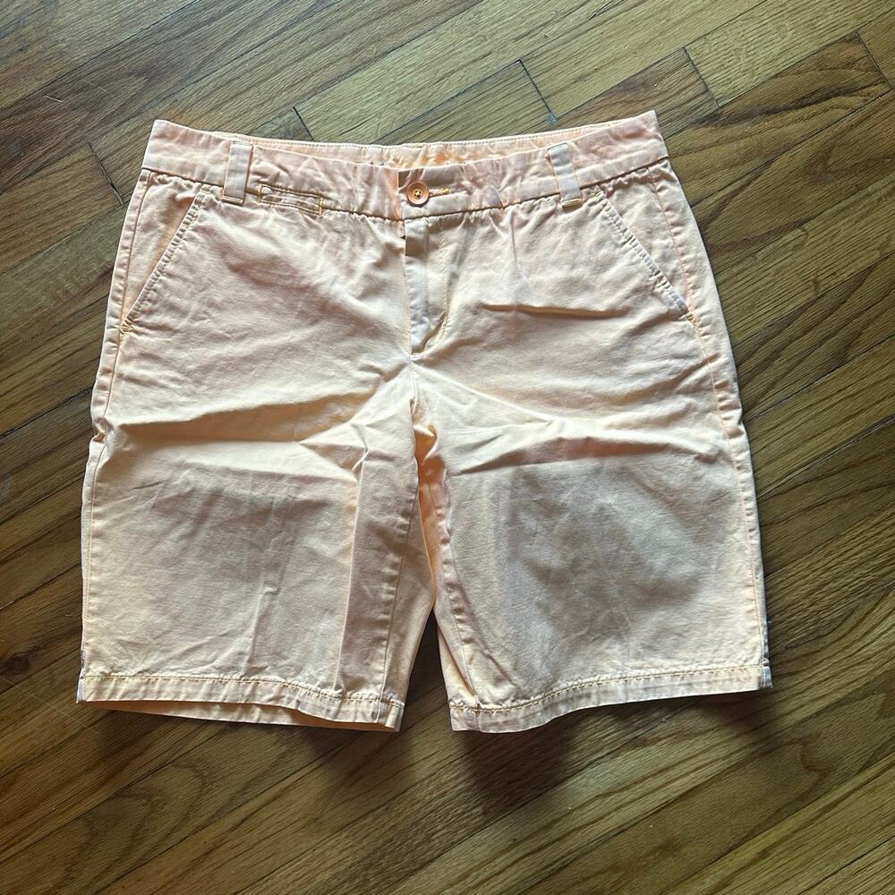 Gap Khakis Boyfriend Roll-Up Peach Pants Size 4 Relaxed Chic